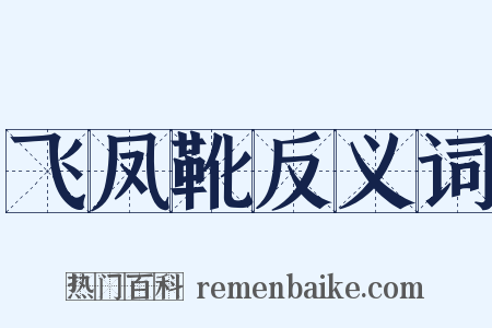 飞凤靴反义词是什么意思的图片